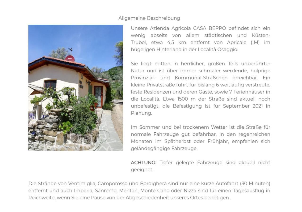 Casa Lucertola Villa Apricale Bagian luar foto
